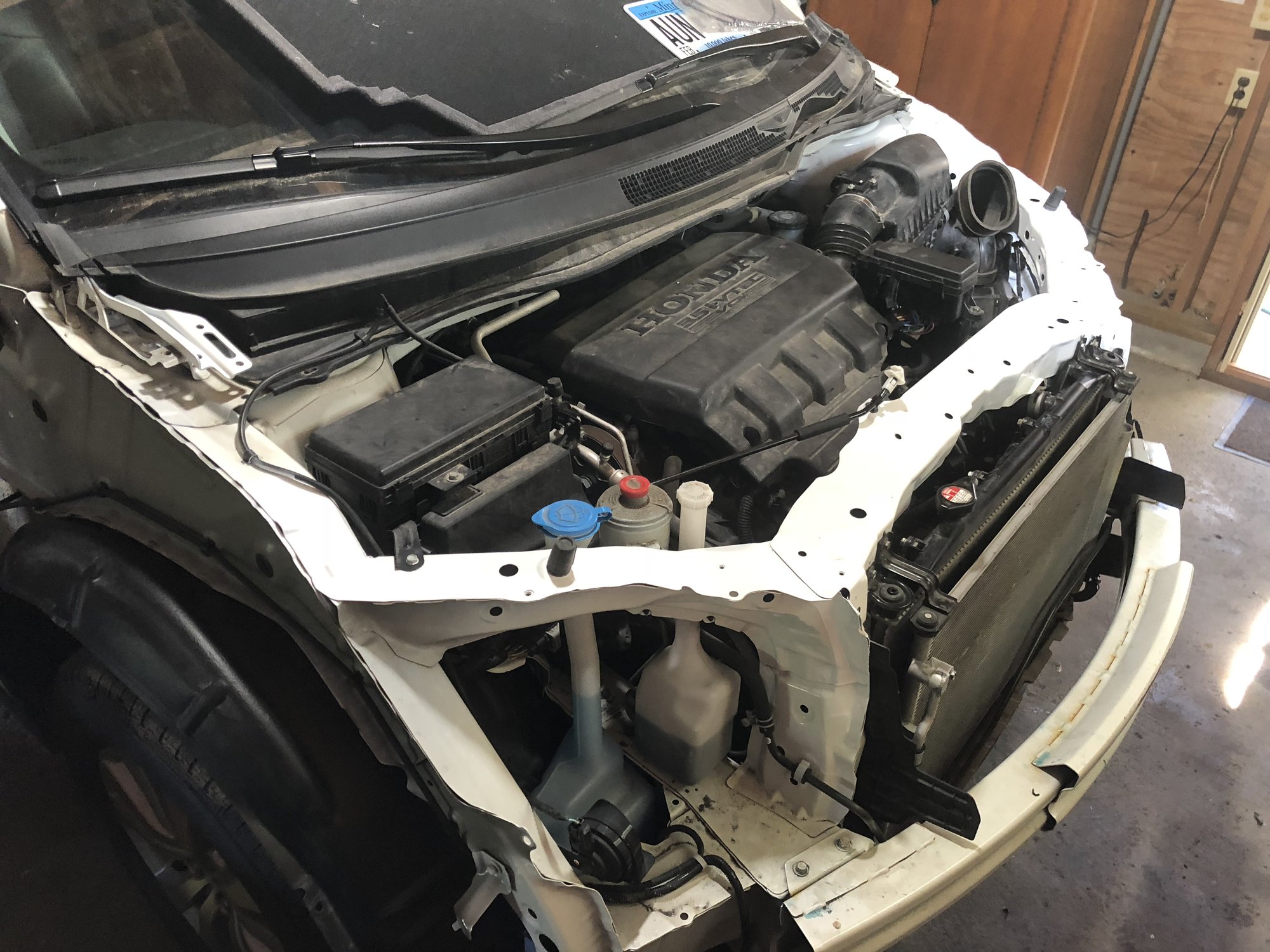 2015 Honda Odyssey EX-L — In the shop, June 13, 2018 — front teardown