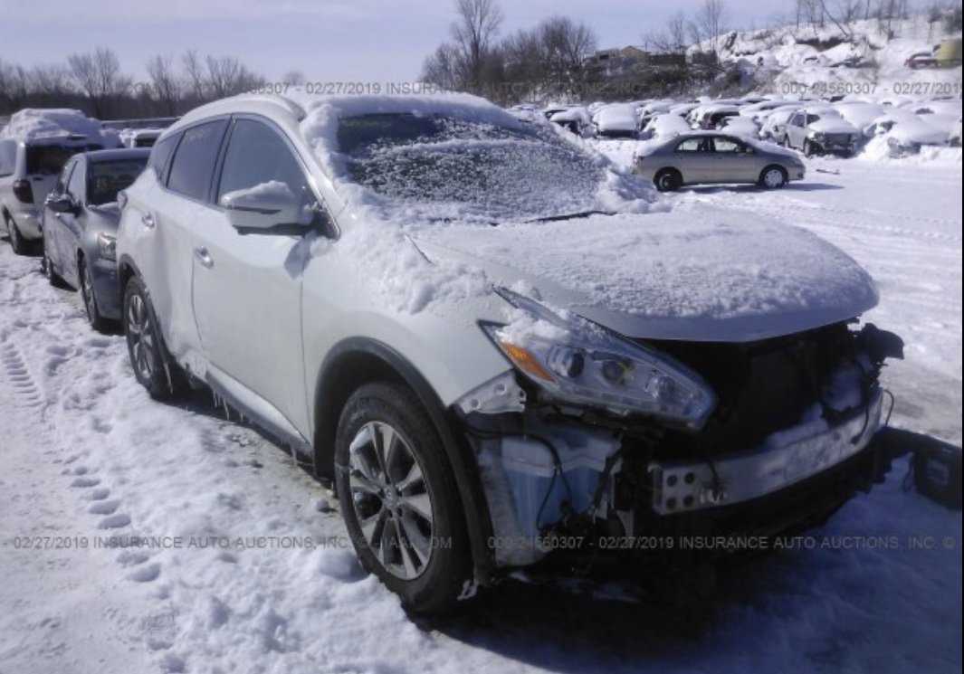 2017 Nissan Murano SL — Before repair, February 27, 2019 — IAA, front